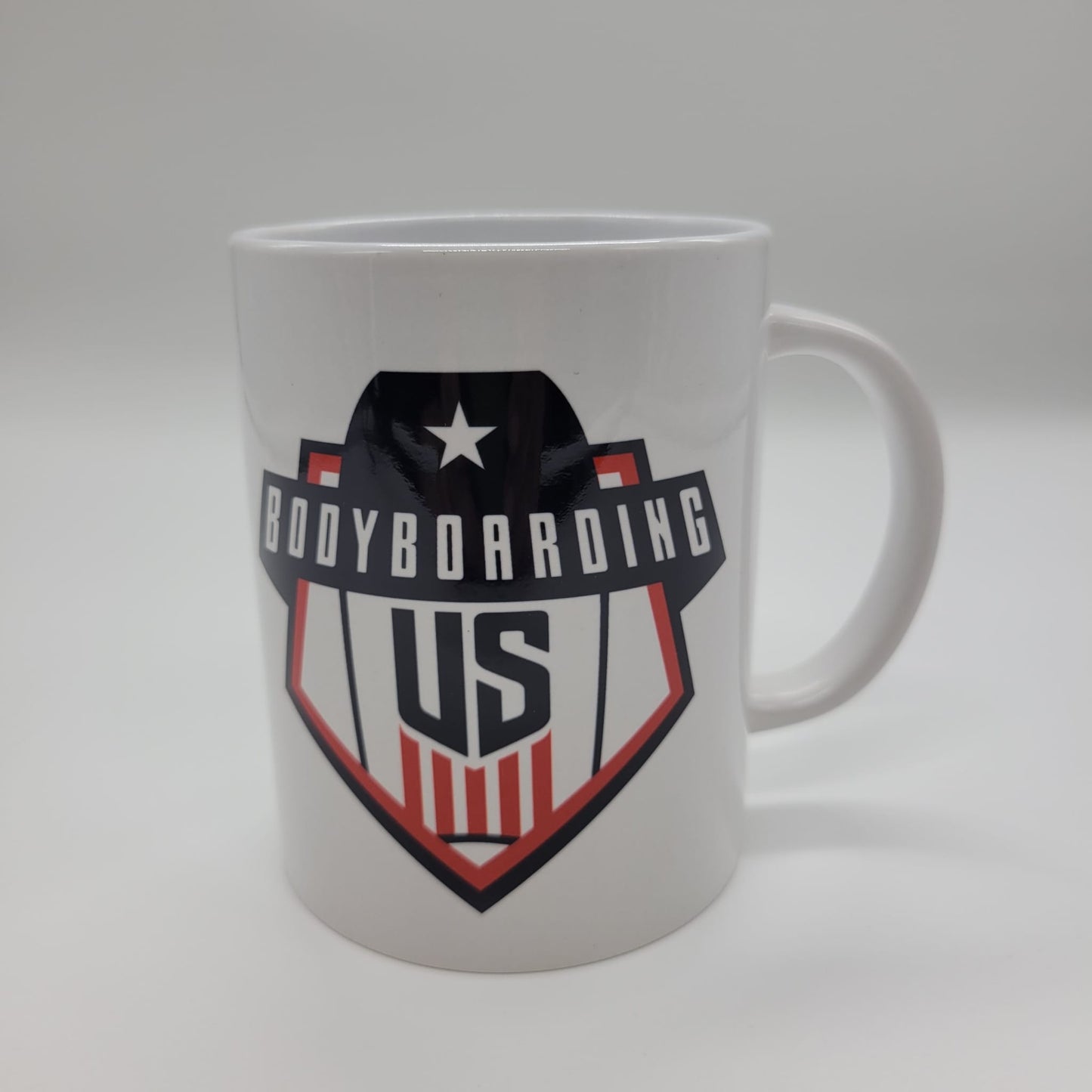White Mug Bodyboarding US 15oz