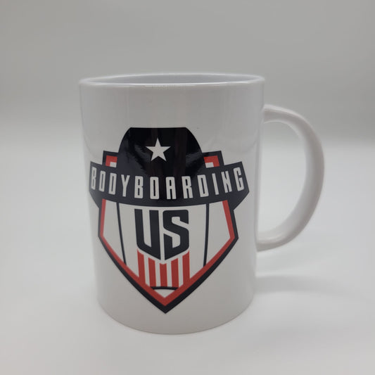 White Mug Bodyboarding US 15oz
